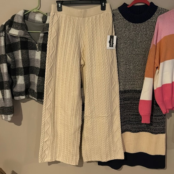 Nwt Callahan Sweater Style Pants Wide Leg Medium - Picture 1 of 1